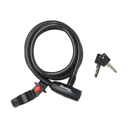 Dviračio spyna Master Lock 1,8M/10MM BLK 8232