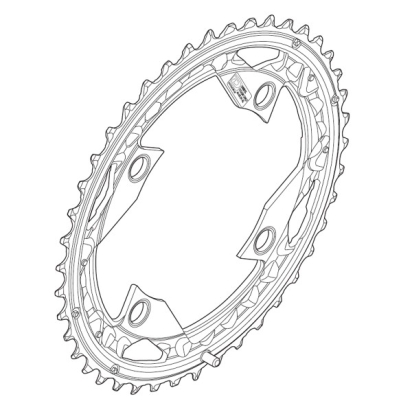 Chainring Shimano FC-M670, SLX (104 bcd)