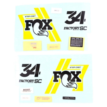 Lipdukai FOX Decal Kit: 2019 34 SC Factory 29/275 Blk/Ylw 0 (803-01-383)