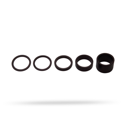 Tarpinių komplektas PRO SB black 1-1 / 8"  2 / 5 / 10, alloy