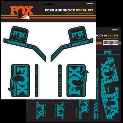 fox decal 2016 am heritage fork and shock kit yellow