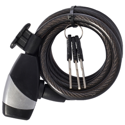 Bicycle Lock OXC Cable Lock KeyCoil10 Black 10x1800mm