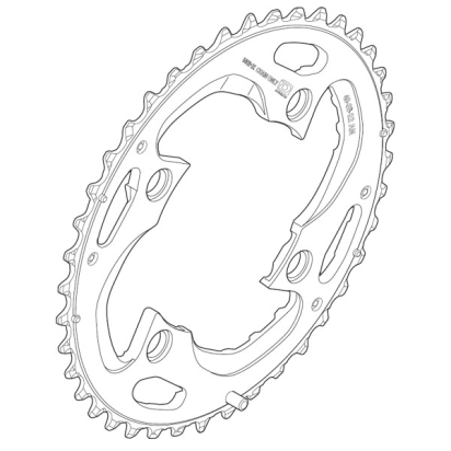 Priekinė žvaigždė Shimano FC-M782/FC-M672, Deore XT
