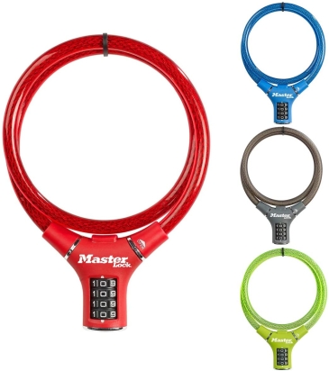 Dviračio spyna Master Lock 0,9M/12MM COL 8229