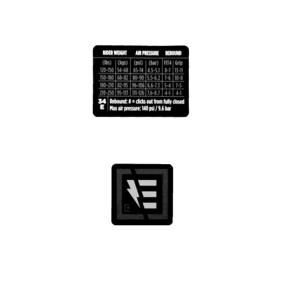 Lipdukai FOX Decal Kit: E-Bike Supplemental (803-01-321)