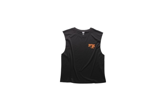 Marškinėliai Fox Textured Sleeveless Women's Tee Black