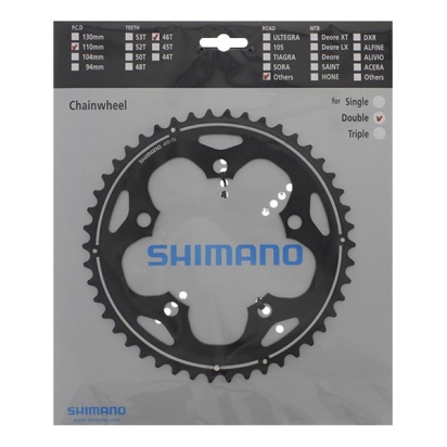 Chainring Shimano FC-CX50 black 46T-G, 105