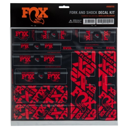 FOX Decal 2021 AM Custom Fork and Shock Kit Red (803-01-739)