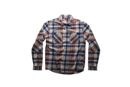 everyday ls flannel orange blue tan xxl