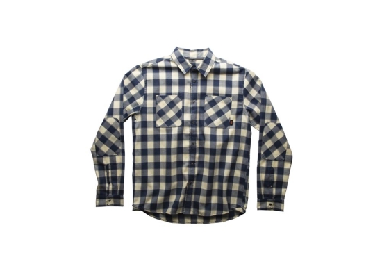 heavyday ls flannel blue tan xxl