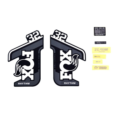 FOX Decal Kit: 2021 32 Rhythm Gray Logo Rhythm Fork 0 (803-01-507)