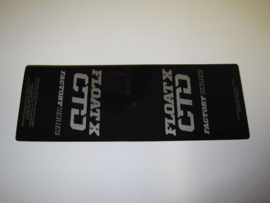 Fox Decal: 2014 Float X CTD LV (No Gold) (024-02-496)