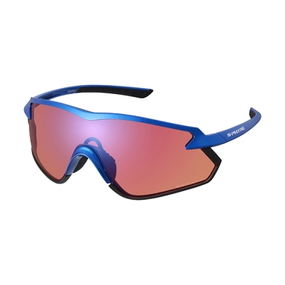 Akiniai nuo saulės Shimano S-Phyre X Ridescape Off-Road Metallic Blue/Smoke Red