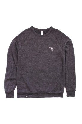fox crew neck sweater eco black xxxl