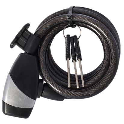 Bicycle Lock OXC Cable Lock KeyCoil12 Black 12x1500mm