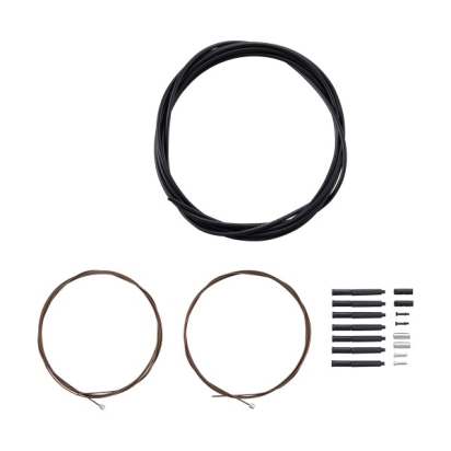 Shift cable&outer set MTB, Shimano M9000 XTR, Polymer, black