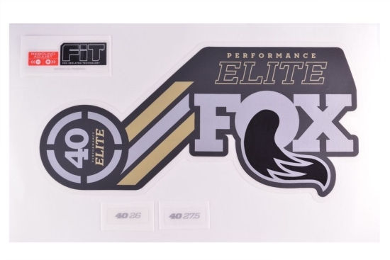 Fox Decal Kit: 2016 40 Performance Elite Series Gray (803-00-999)