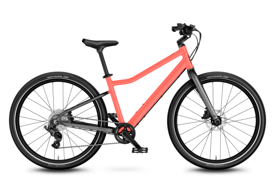 Vaikiškas dviratis WOOM 5 EXPLORE NEON CORAL
