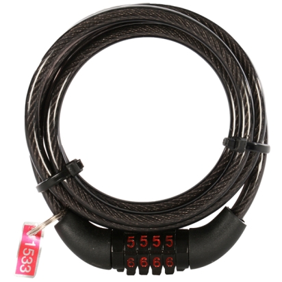 Bicycle Lock OXC Cable Lock  Combi Black 6mm x 1.5m
