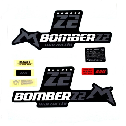 Decal Kit: Marzocchi 2020 Z2 Std/Matte Blk (803-01-392)