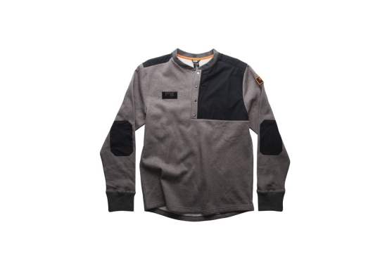overland ls henley dark grey xl