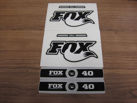 Fox Decal Kit: 2014 40 B/W Logo Performance Series (803-00-866)