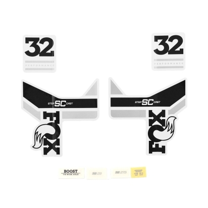 FOX Decal Kit: 2017  32 SC  Performance  White Bkgrnd 0 (803-01-218)