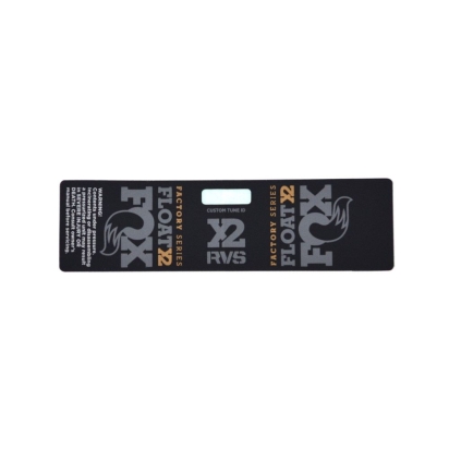 Fox Decal: 2018 F-S FLOAT X2 Resy Neutral w/Warning (024-12-304)