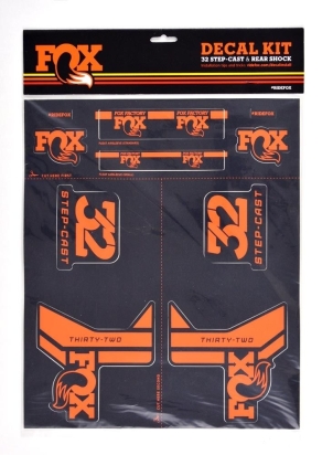 fox decal 2017 am step cast kit orange