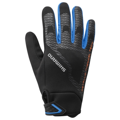 Winter cycling gloves Shimano Windbreaker Thermal Reflective