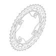 Chainring Shimano FC-M612 40T-AN, Deore