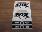 Lipdukai Fox Decal Kit: 2014 40 B/W Logo Performance Series (803-00-866)