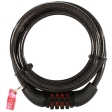 Dviračių spyna OXC Cable Lock  Combi Black 6mm x 1.5m