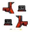 Lipdukai FOX Decal Kit: 2017  32 SC  Factory  Orange  Matte Blk Bkgrnd 0 (803-01-214)
