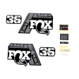 Lipdukai FOX Decal Kit: 2021 36 P-SE E-Bike+ Gray Logo Matte Black Fork 0 (803-01-529)