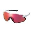 Akiniai nuo saulės Shimano S-Phyre X Ridescape Road Matte Metallic White/Smoke Red