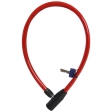 Dviračių spyna OXC Cable Lock Hoop Red 4mm x 600mm