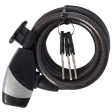 Dviračių spyna OXC Cable Lock KeyCoil10 Black 10x1800mm