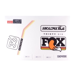 Fox Decal Kit: 2016 36 Factory Series Black/Multi Logo (803-00-993)
