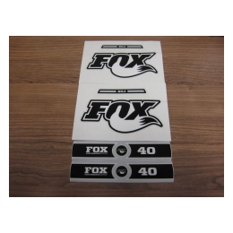 Lipdukai Fox Decal Kit: 2014 40 B/W Logo Performance Series (803-00-866)