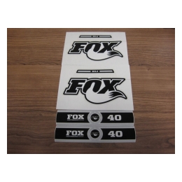 Fox Decal Kit: 2014 40 B/W Logo Performance Series (803-00-866)