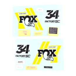 Lipdukai FOX Decal Kit: 2019 34 SC Factory 29/275 Blk/Ylw 0 (803-01-383)