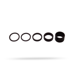 Spacer set PRO SB black 1-1 / 8"  2 / 5 / 10, alloy