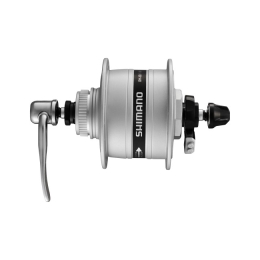 Priekinė stebulė su generatoriumi Shimano DH-3D37 6V/3W QR Silver, Nexus