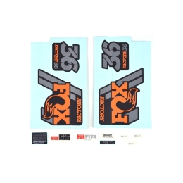 Lipdukai FOX Decal Kit: 2018 36 F-S Orange Logo Matte Black Background 0 (803-01-273)