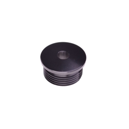 FOX Shaft: Axle Cap 40 36 LH Thread Black Ano Type II Class 2 (229-19-037)