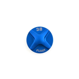 Detalė FOX (T) Spring Hardware: 2021 38 FLOAT Air Topcap Al Blue Ano (234-04-554)