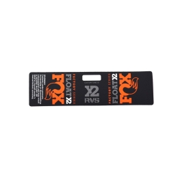 FOX Decal 2018 F-S FLOAT X2 Resy Orange w/Warning (024-12-335)