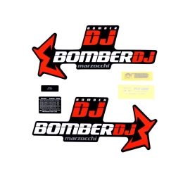 Lipdukai Decal Kit: Marzocchi 2021 Bomber DJ Std/Matte Blk (803-01-613)