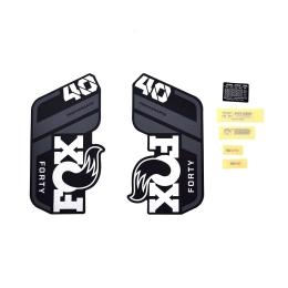Lipdukai FOX Decal Kit: 2021 40 P-S Gray Logo Matte Black Fork 0 (803-01-543)